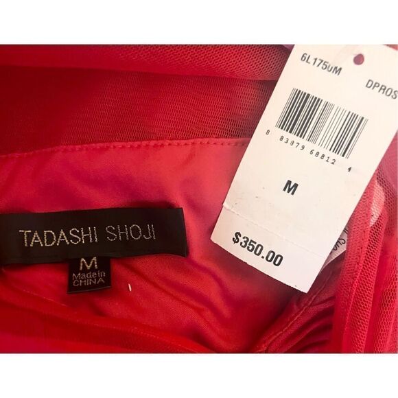 Tadashi Shoji Red Sleeveless Geometric Dress - Picture 5 of 5